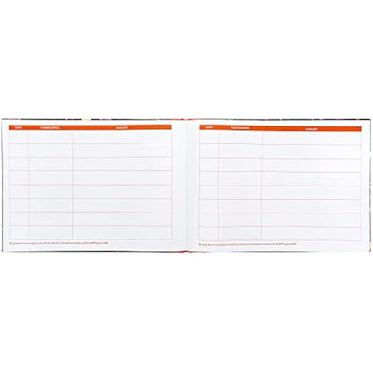 Pukka Pad, Bloom A4 Visitors Book – 96 Pages with 768 Entry Spaces – Includes Record Date, Name, Address, and Comment Fields – 120 GSM Paper – Black