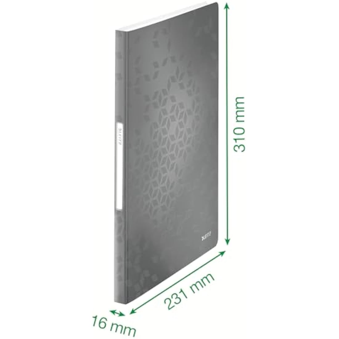 Leitz A4 Display Book, 40 Pockets, 80 Sheet Capacity, Transparent Pockets, White, WOW Range, 46320001