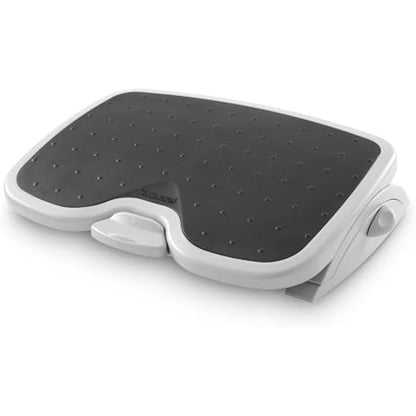Kensington Adjustable Ergonomic Foot Rest - SoleMate Plus Under Desk Foot Rest for Improved Posture, Siatica and Orthopedic Relief - Grey (56146) , 450 x 350 mm