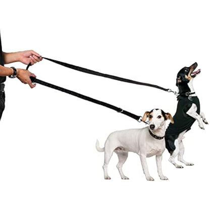 YankMooM Dog Training Lead Leash,6.9FT Double Ended Dog Lead for Training Walking Running Multi-Function Dog Lead Rope(Black)