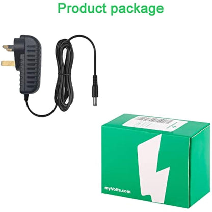 MyVolts 12V power supply adaptor compatible with Yamaha PSR-530 Keyboard - UK plug