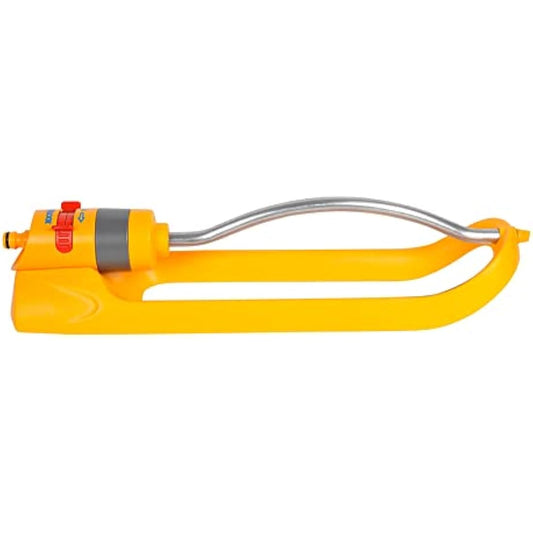 HOZELOCK - Rectangular Oscillating Sprinkler Plus 200 m² : Medium-area Tractor-mounted Spray Sprinkler, Ideal for Lawn and Established Plant, Adjustable Oscillation: 17 Jets Even Coverage [2974P0000]