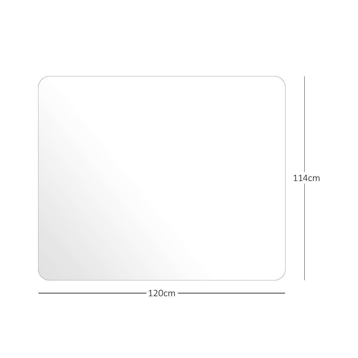 Nicoman Clear Chair Mat, Non-Slip Clear PVC Wooden Floor Protector Mat with Round Edge, Waterproof Protector Cover Floor Mat for Office Chairs