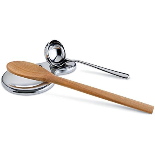 Alessi T-1000 - Design Spoon Holder, 18/10 Stainless Steel, Silver