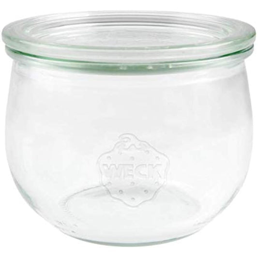 SET OF SIX 580ml Tulip Weck Jars. German Made Classic Design. Model 744