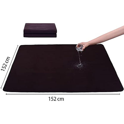 Heavy Absorbent Washable Pee Pads for Dogs 152x152 cm Reusable Puppy Pads, Waterproof Whelping Pads Dog Pen Mat, Pet Potty Training Pad for Bunny
