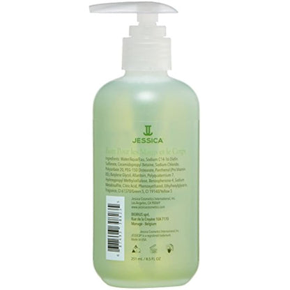 JESSICA Body Treats Hand and Body Bath, Lemongrass, 251 ml