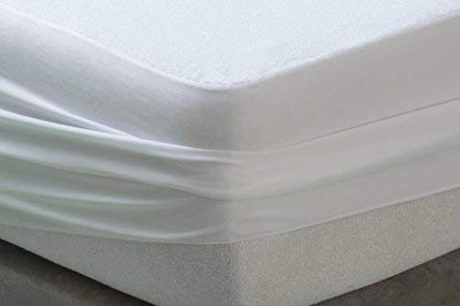 Savel - Mattress Cover 80x190/200 cm Small Single Size | Aloe Vera | Waterproof Mattress Protector - White