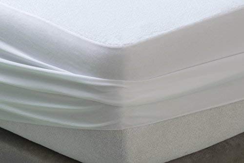 Savel - Mattress Cover (90x190/200 cm) Single Size | Aloe Vera | Waterproof Mattress Protector - White