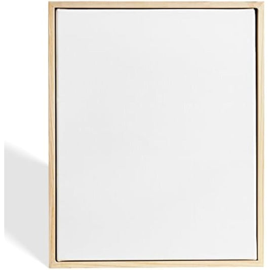 Colour Splash 40x50cm Stretched Canvas with Pinewood Frame (1pk), 3.8cm Deep Edge, 4.8cm Pine Frame, Linen & Cotton Blend, Medium Grain, Triple-Primed 450gsm, Durable Blank Canvas for Oil & Acrylic