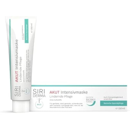 SIRIDERMA Acute Intensive Care Mask | Fragrance | Basic Cream Mask | 150 ml | Vegan Skin Care for Extremely Irritated and Flaking Skin