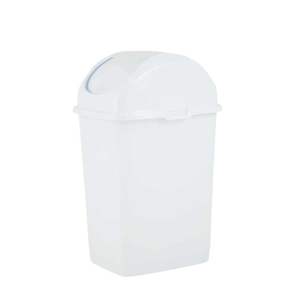 Superior Performance Inc 2.6 Gallon Small Slim Trash Can (White)