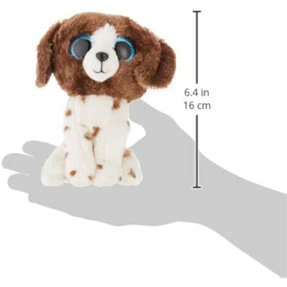 TY 2007517 Muddles Brown & White Dog Beanie Boo Stuffed Animal, Multicoloured