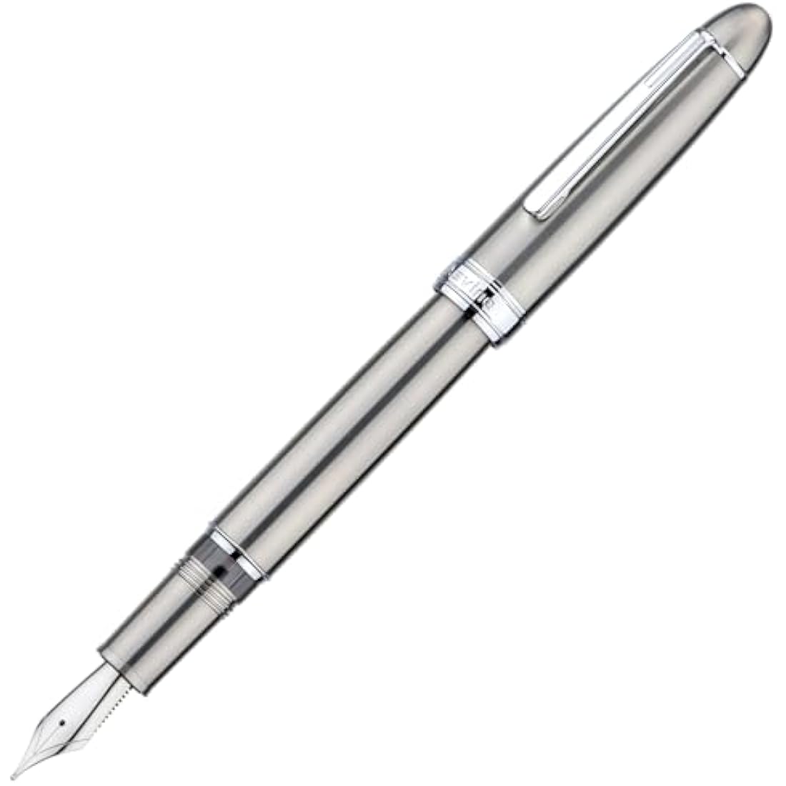 Asvine J16 Solid Titanium Fountain Pen Medium Jowo Nib Piston Filling, Ink Window Design with Wrench and Pen Box