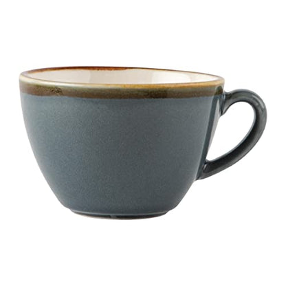 Olympia Kiln Ocean Cappuccino Coffee Cups Set 340 ml/12 oz (Pack of 6) - Fits Saucers: GP333, GP349, GP365, GP481 - GP348
