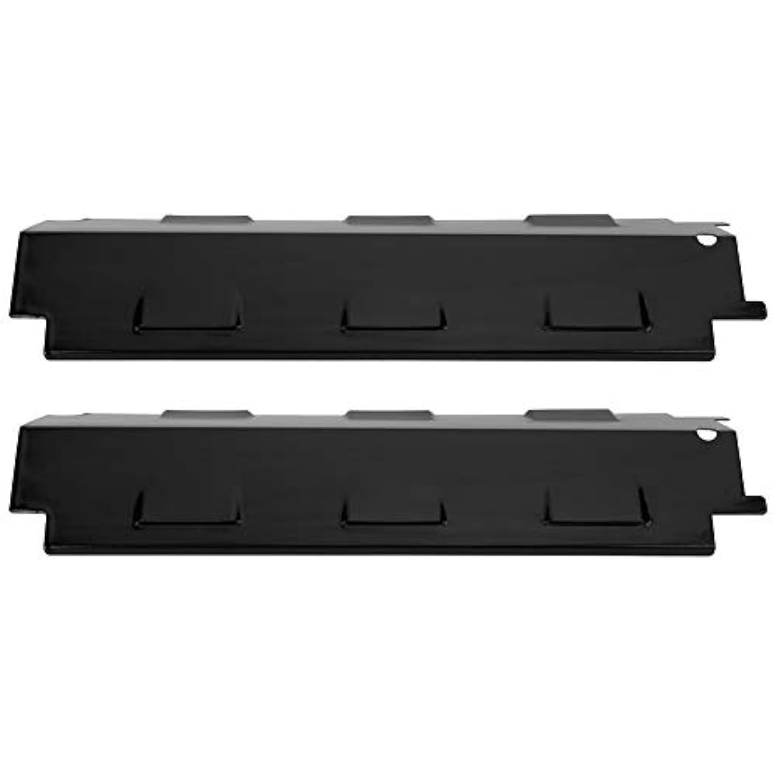 4Pcs Universal Barbecue Heat Plate, 37.1 x 10.8 cm Replacement Gas Grill Heat Tents for Porcelain Steel BBQ Heat Plate Parts Shield Heat Tent Flavorizer Bar Burner Cover Flame Tamer