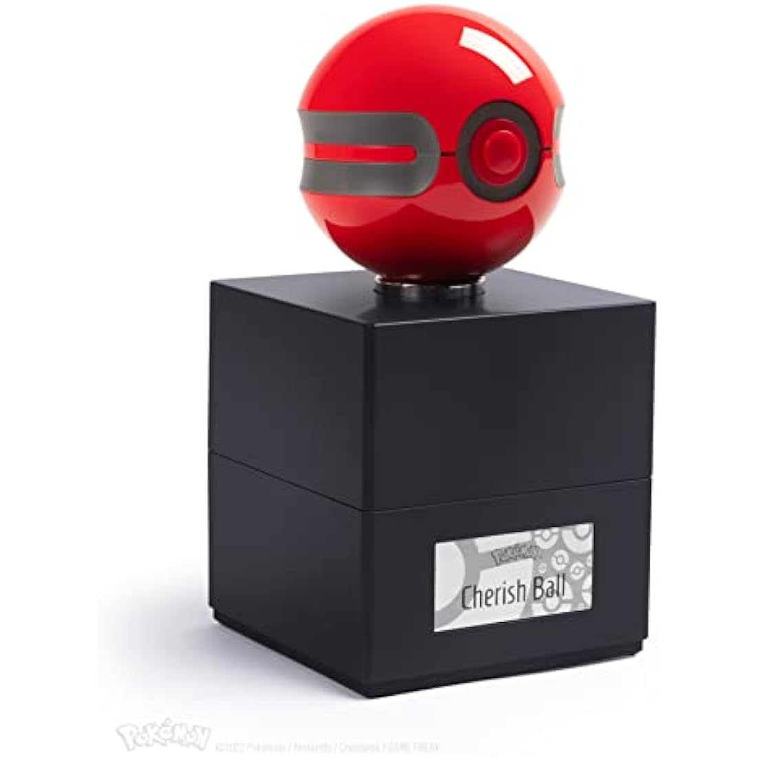 The Wand Company Original Poké Ball Authentic Replica - Realistic, Electronic, Die-Cast Poké Ball with Display Case Light Features – Officially Licensed by Pokémon