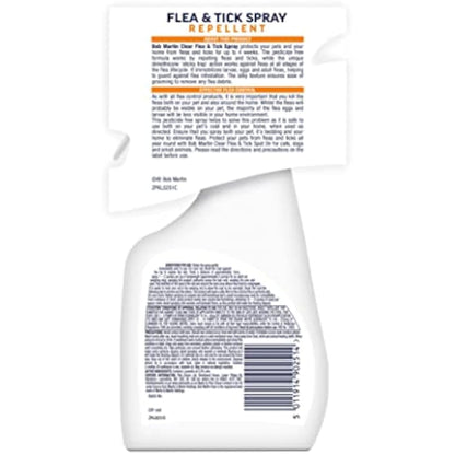 Bob Martin Clear Flea Repellent Spray for the Home and Cats - Controls Flea and Tick Infestations in the Household (300ml)