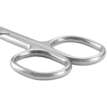 LIVINGO Premium Manicure Scissors Multi-Purpose Stainless Steel Cuticle Pedicure Beauty Grooming Kit for Nail, Toenail, Eyebrow, Eyelash, Dry Skin Curved Blade 9cm