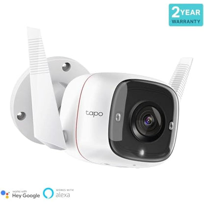 Tapo TC65 2K Security Camera Outdoor Wireless & Wired, Outdoor Camera No Monthly Fee, Smart Person Detection, Advanced Night Vision,Two-Way Talk, IP66 Weatherproof, Works with Alexa & Google