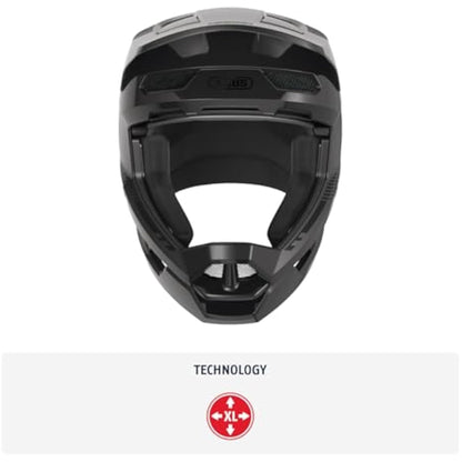 ABUS Downhill Bicycle Helmet HiDrop - Full-face Helmet with ABS Outer Shell for MTB Trails