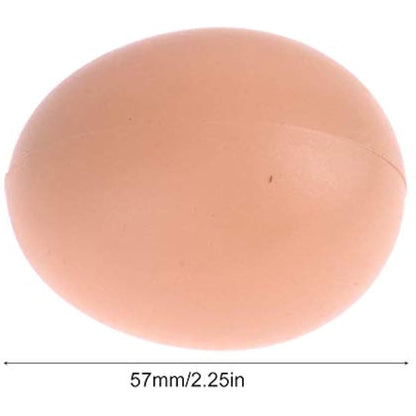 Artificial Plastic Eggs, 20Pcs Fake Chicken Eggs Artificial Nest Eggs Realistic Dummy Eggs Unbreakable Chicken Toy Eggs Encourage Laying&Prevent Eating Decorative Eggs DIY