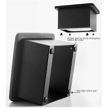 Coffee Knock Box, Espresso Knock Box Coffee Bin Barista Accessories Coffee Machine Accessories, Stainless Steel Small Coffee Knock Box Container with Silicone Knock Bar and Non Slip Base