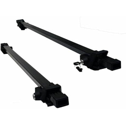 Summit SUM-001 Roof Bar to Fit Cars with Running Rails, Black Steel