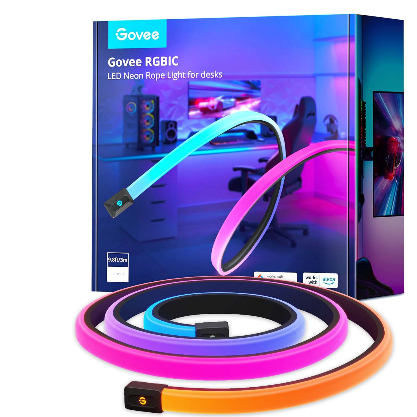 GOVEE GAMING TABLE NEON LIGHT 3M