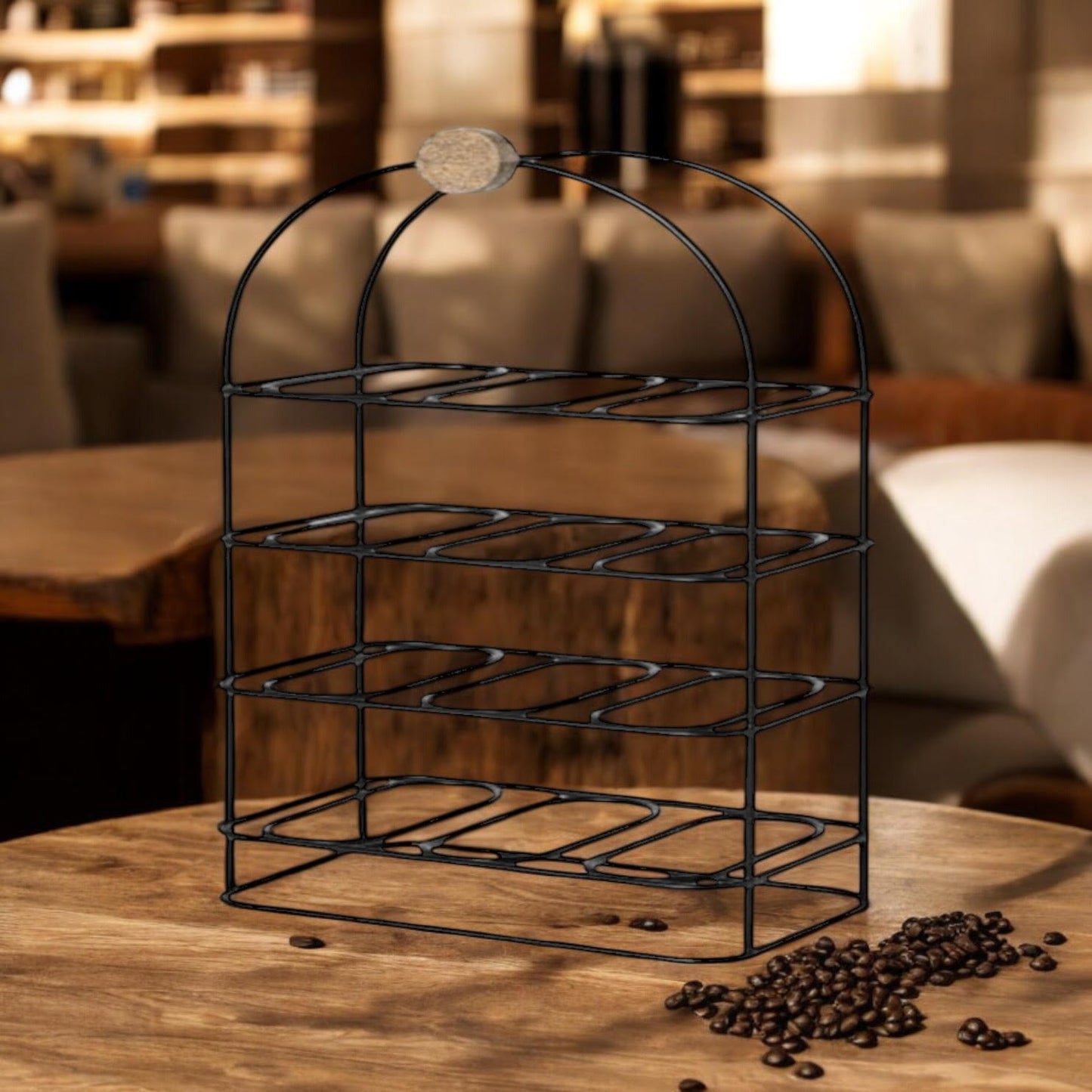 Durable & Stylish Cast Iron Black 8/9/12-Bottle Wine Rack - Premium Organizer with Durable Metal Frame with Elegant Design to Showcase Wine Bottles for Home, Kitchens, or Bars (25" CAST IRON)