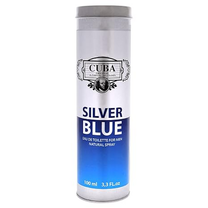 Cuba Silver Blue Eau de Toilette Spray 100ml