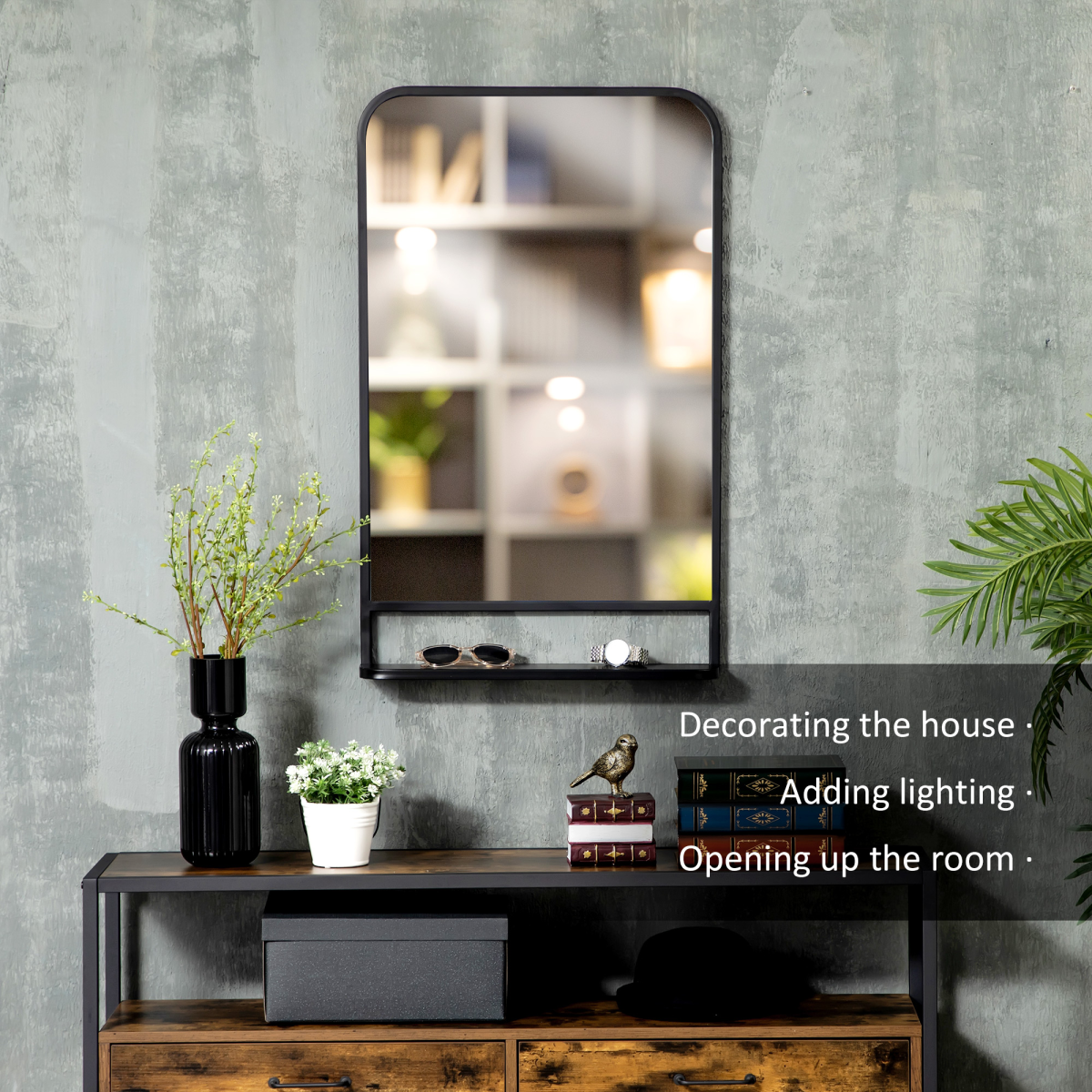 Bathroom Cabinet with Mirror ( Amazon Shipping)（Prohibited by WalMart）