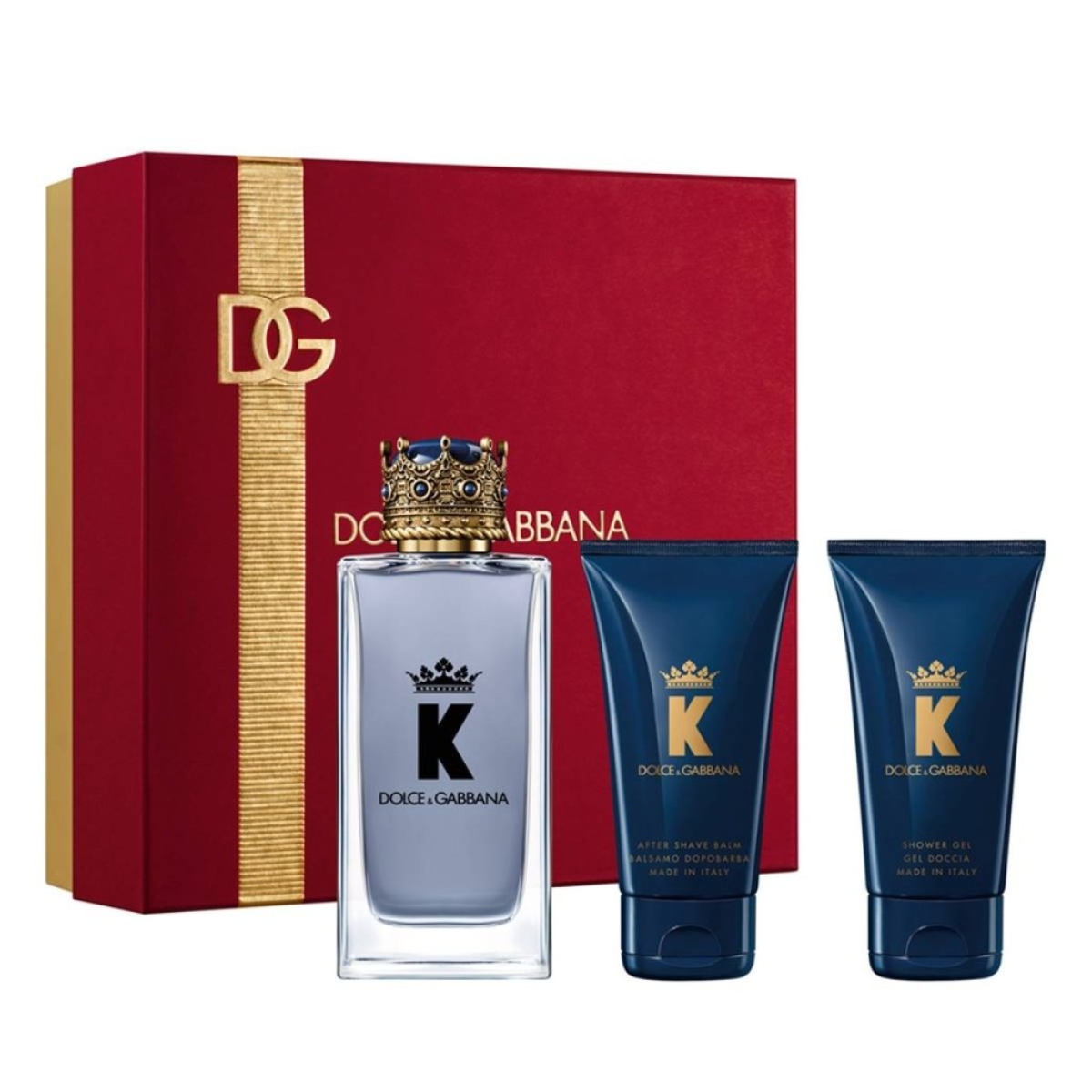 Dolce & Gabbana K Gift Set (Eau De Toilette Spray 100ml  Shower Gel 50ml  Aftershave Balm 50ml)