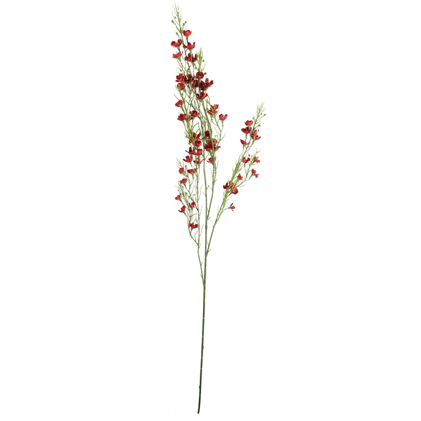 100cm Artificial Foliage with Small Flowers - Red