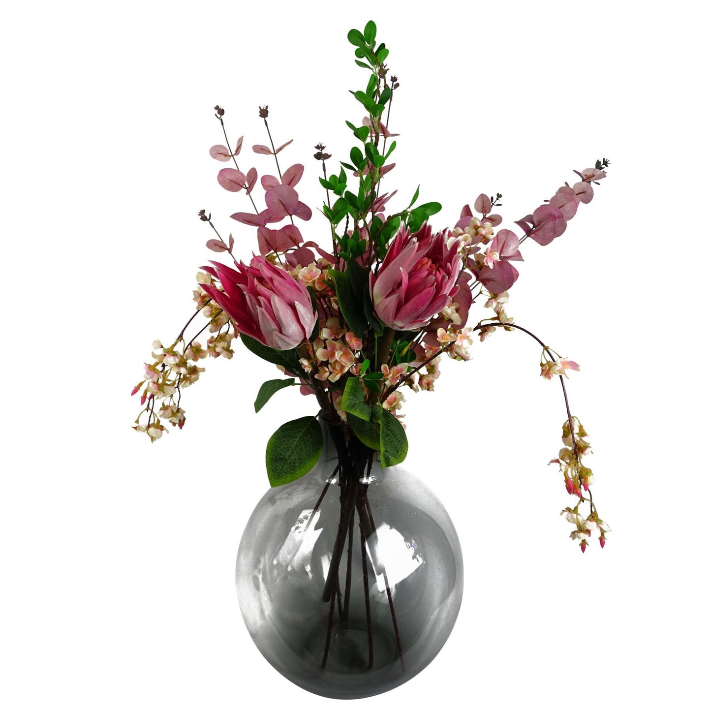 Pack of 6 x 110cm Natural Pink Trailing Cherry Blossom Stem Artificial