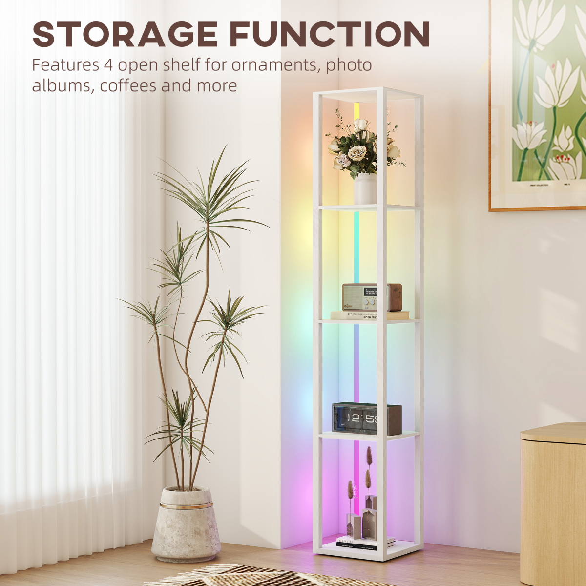 Bathroom Storage Cabinet-White