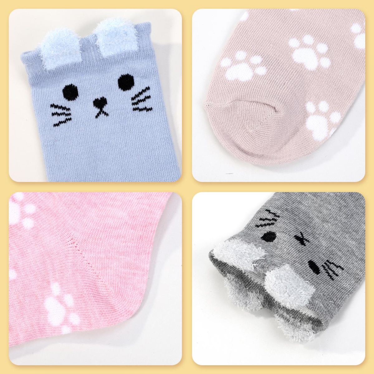 VINSANI CAT SOCKS 5pk 1010412
