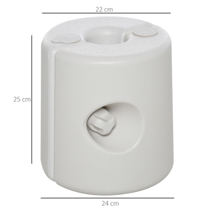 Tent Weight Base, 4pcs Plastic Anchor Weights-White
