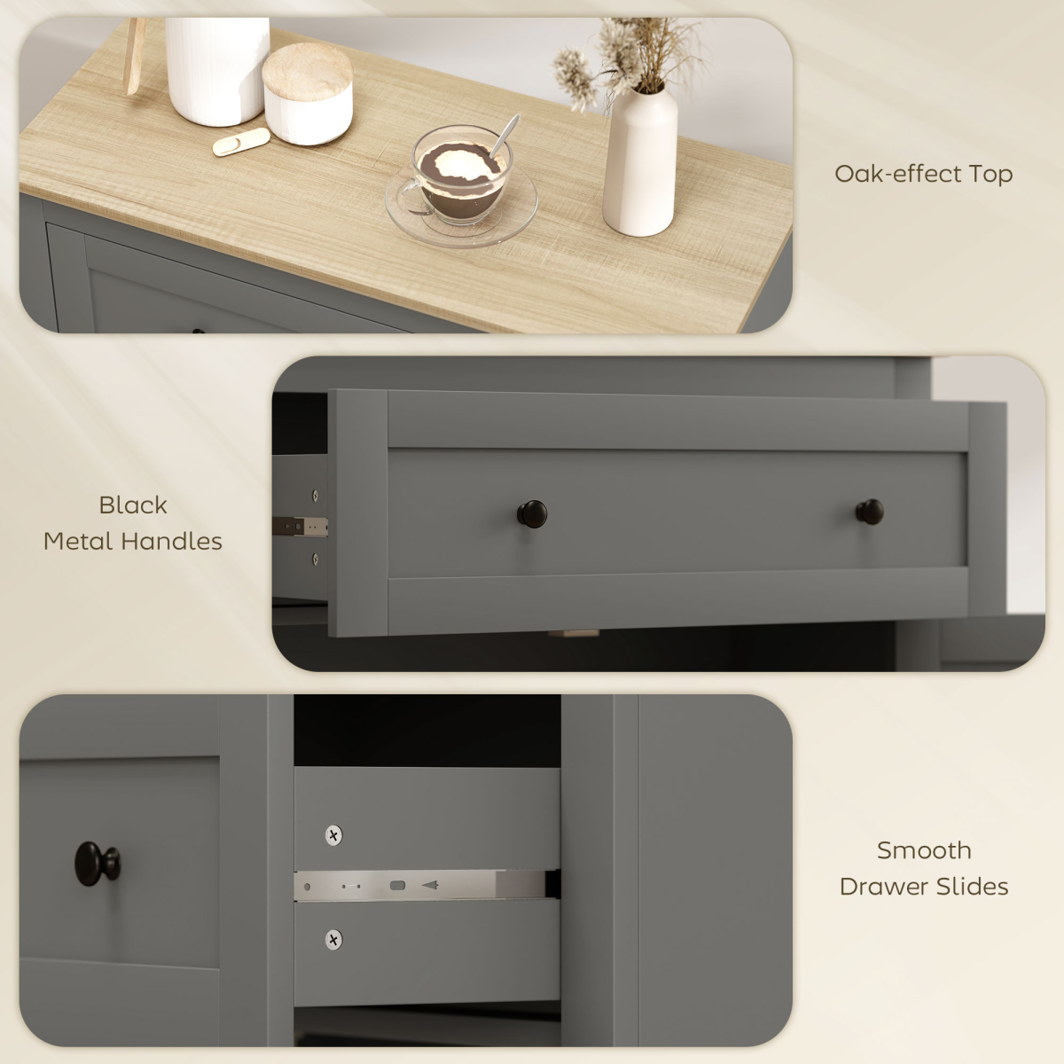 Kitchen Sideboard Storage Cabinet