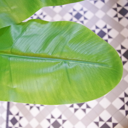 180cm Artificial Banana Tree Tropical Plant Gold Metal Planter