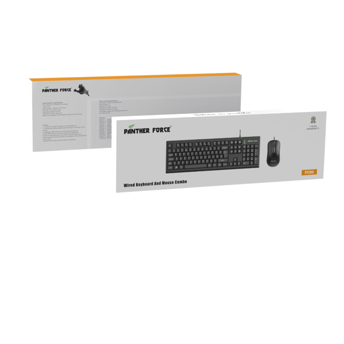 Panther Force Wired Keyboard & Mouse set PF289