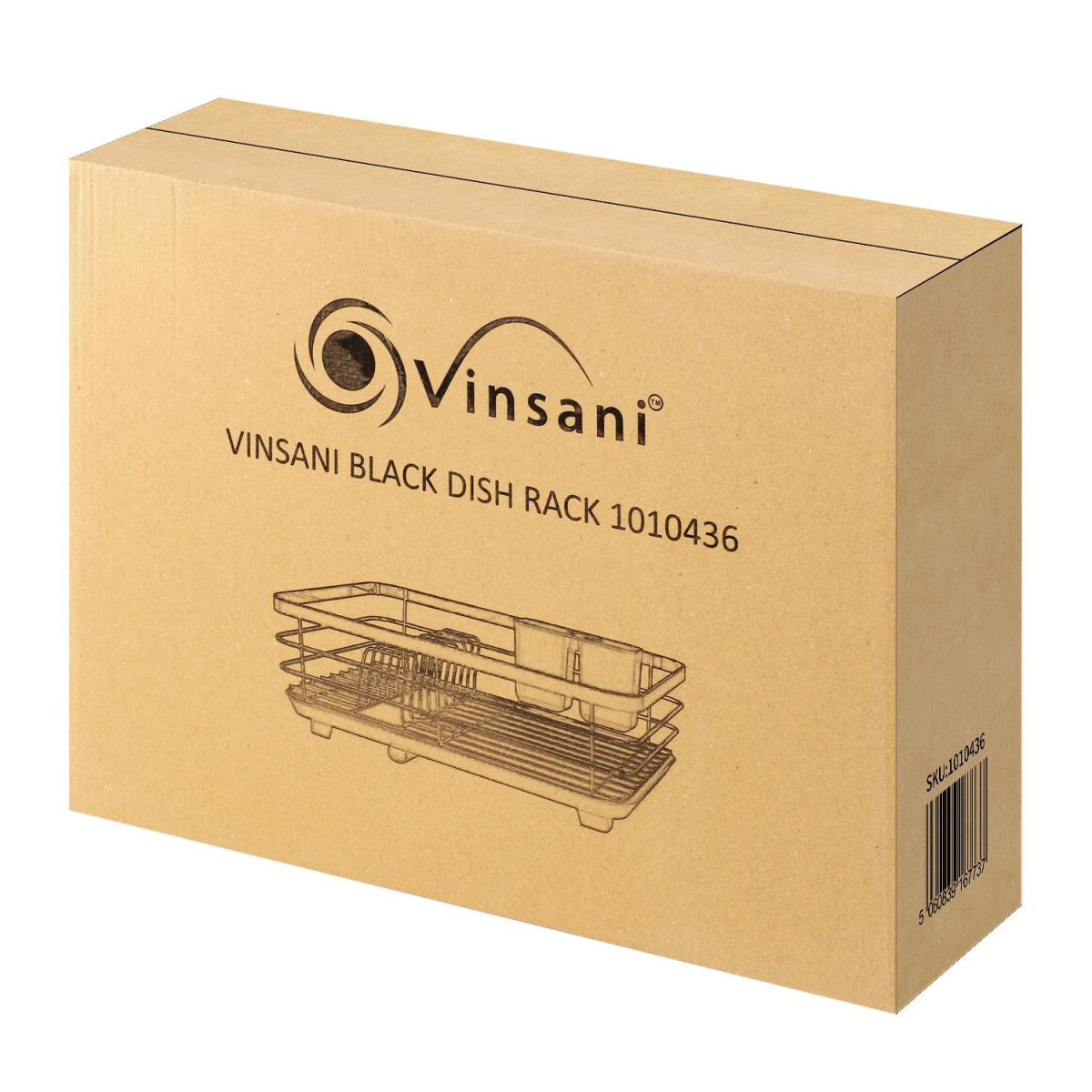VINSANI BLACK DISH RACK 1010436