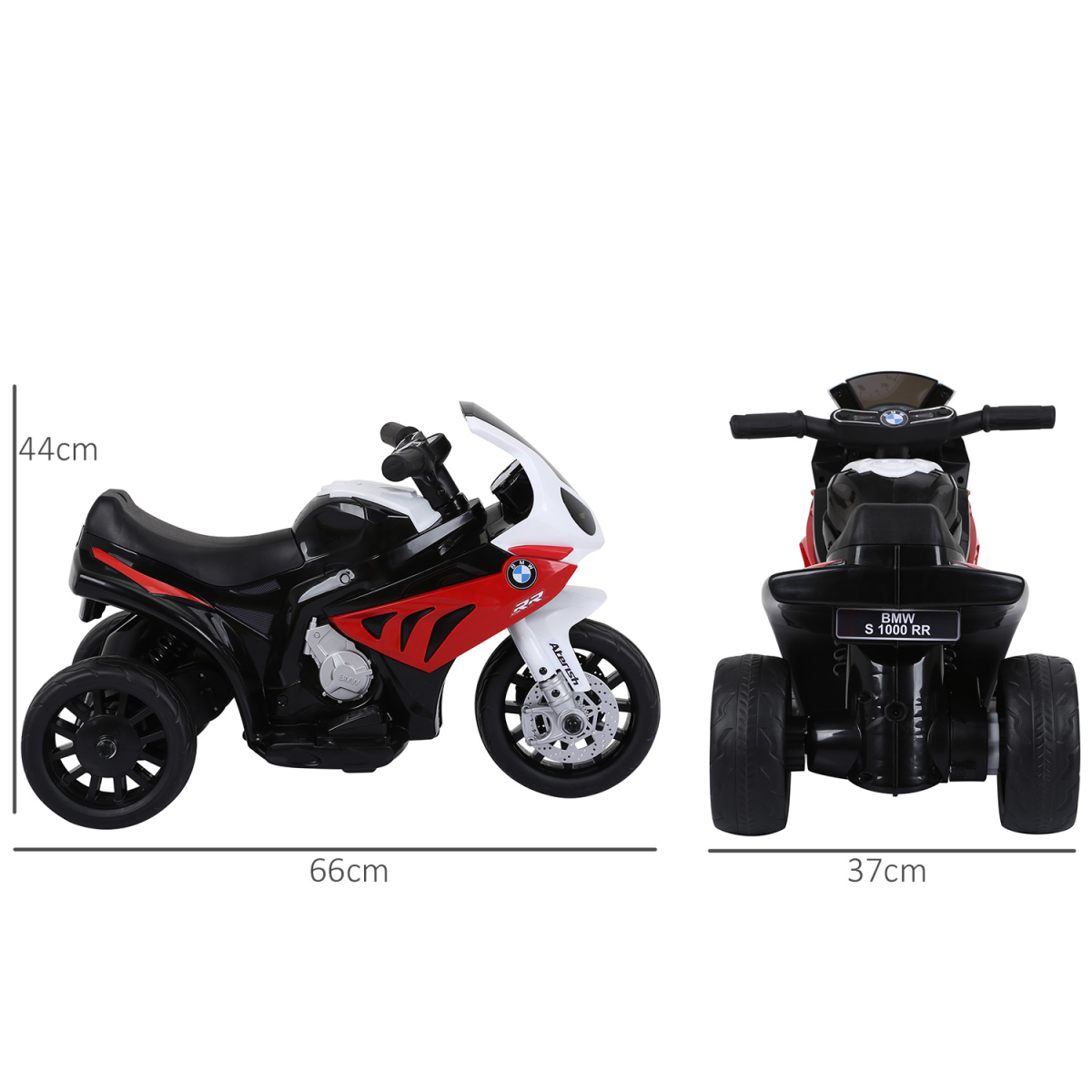 Electric Kids Ride on Motorcycle BMW Liscensed w/ Headlights Music Red