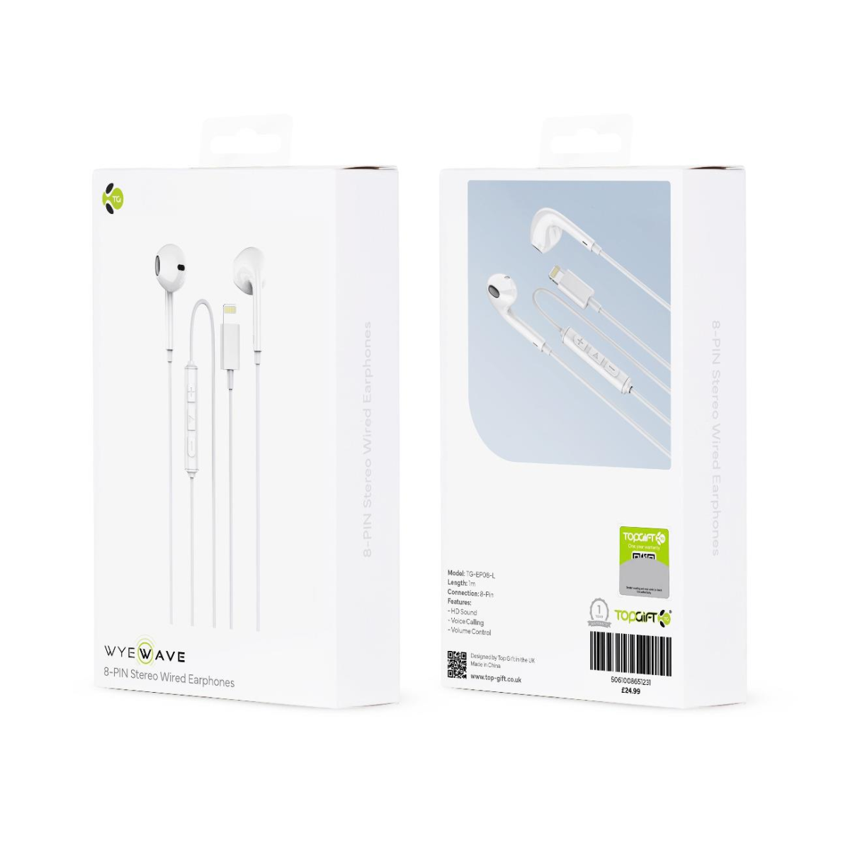 WYEWAVE 8-Pin Stereo Wired Earphones