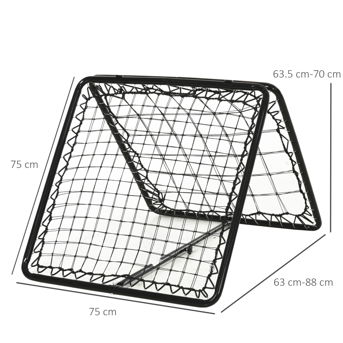 Adjustable Angle Rebounde Training Set w/ All Weather Double Layer Net HOMCOM