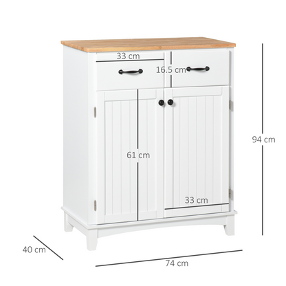 Simple Kitchen Cupboard Storage Cabinet w/ Drawer Living & Dining Room