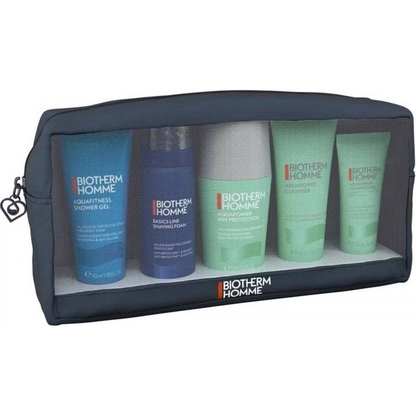 Biotherm Aquapower Set (Cleanser 40ml  Shower Gel 40ml  Shaving Foam 50ml  Deodorant 75ml  Advanced Gel 20ml)
