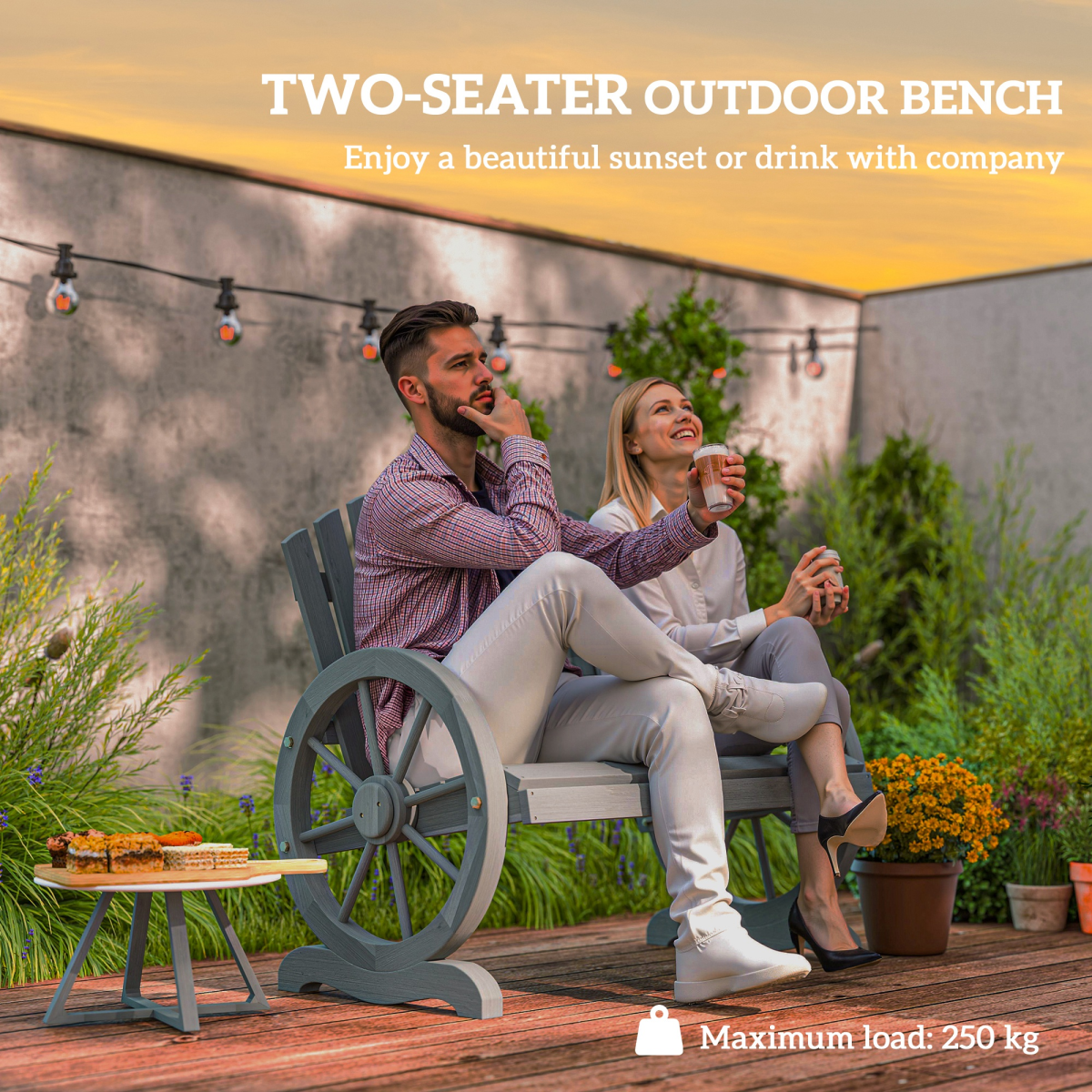 Elegant Grey Outdoor Chair with Ergonomic Support and Strong Design