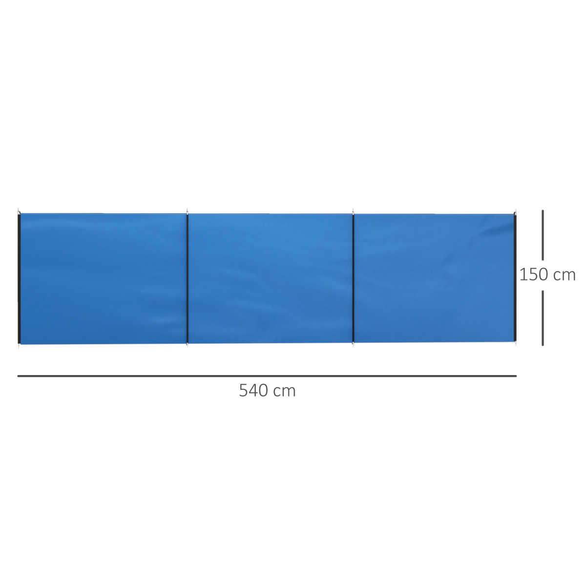 Camping Windbreak Portable Wind Blocker Privacy Wall, 540cm x 150cm