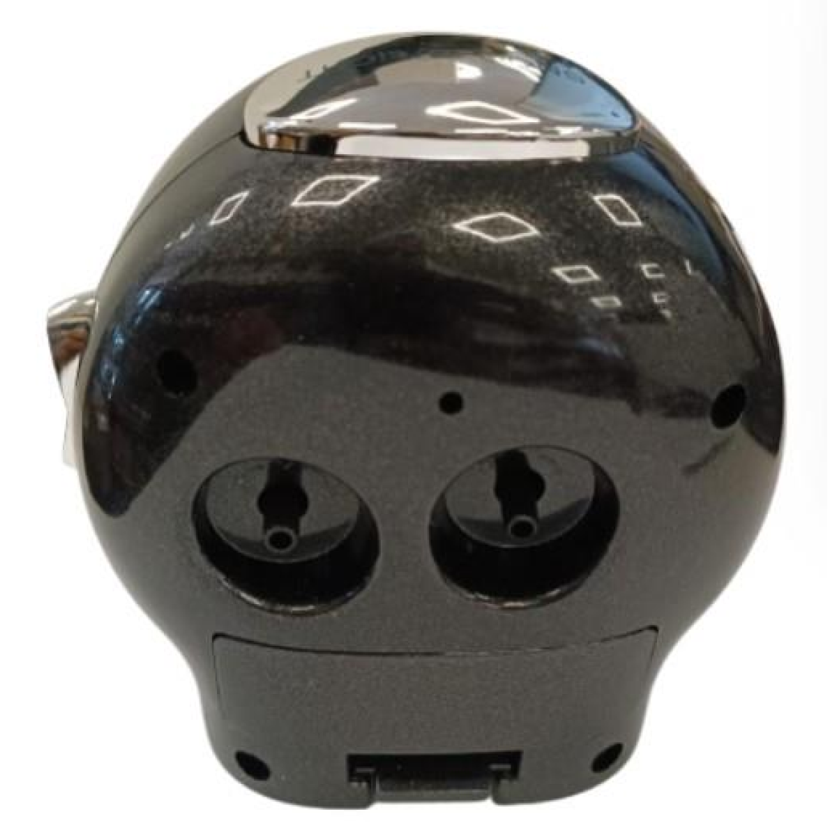 Acctim Eden Non Ticking Sweep Crescendo Alarm Clock in Black - 16523